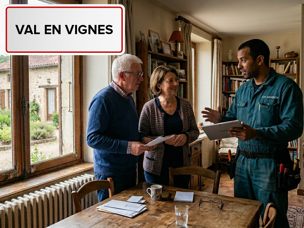 Installation de pompe à chaleur à Val en Vignes (79150) dans les Deux-Sèvres